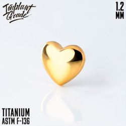 Накрутка Heart Shape Implant Grade 1.2 мм титан 