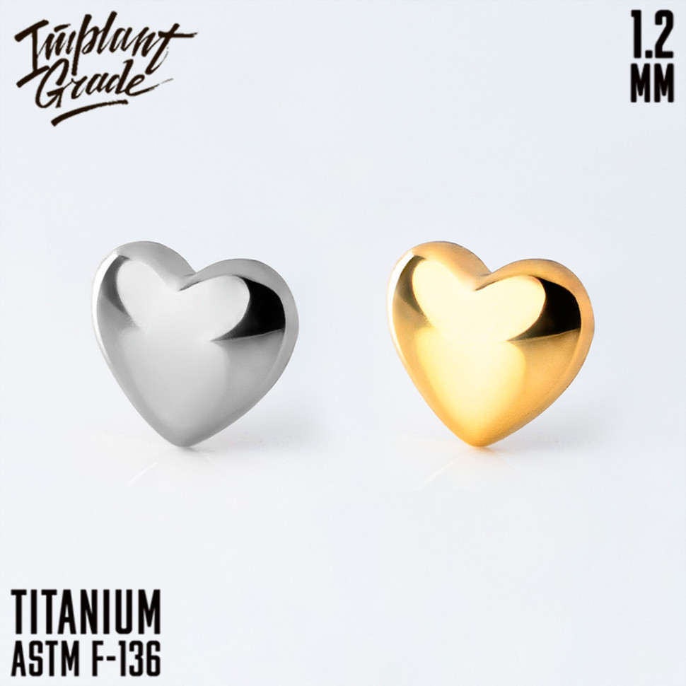 Накрутка Heart Shape Implant Grade 1.2 мм титан 