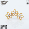Накрутка Hollow 3 Flowers IG 1.2 мм титан