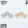 Накрутка Hollow 3 Flowers IG 1.2 мм титан