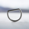 Кольцо-кликер D-ring Simple IG 1.2 мм титан