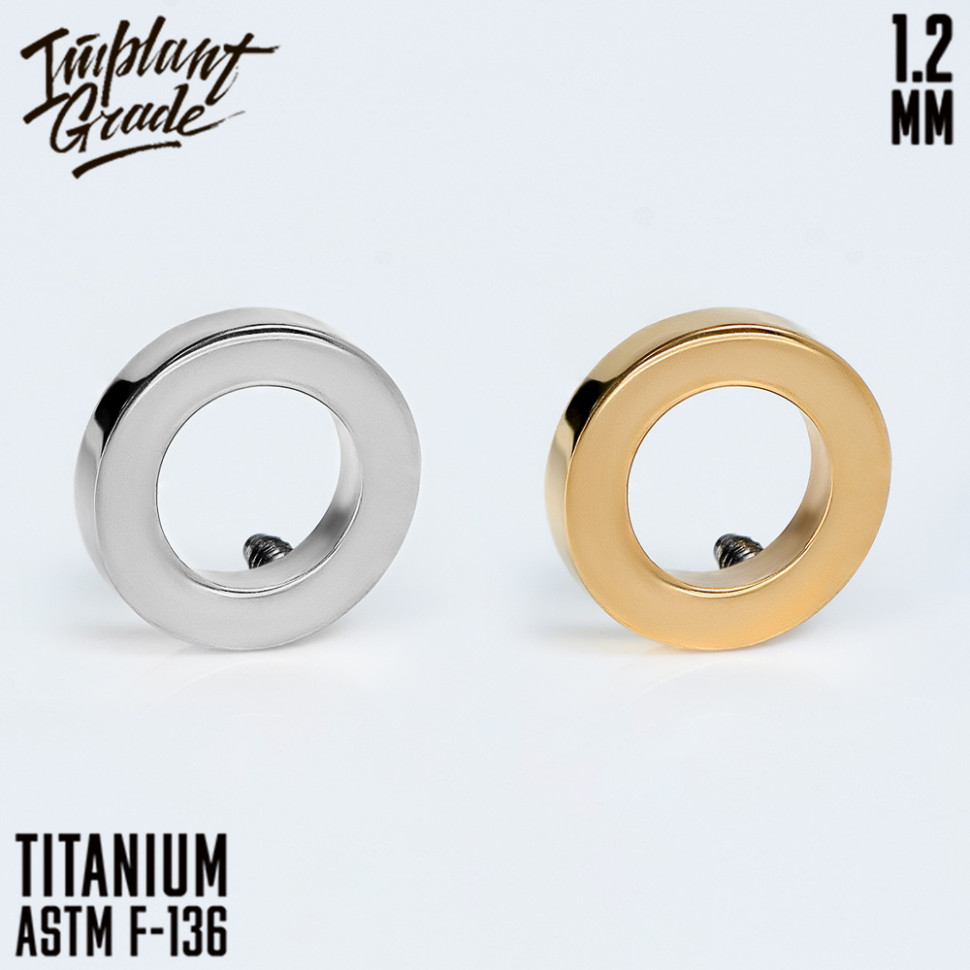 Накрутка Hollow Circle Implant Grade 1.2 мм титан 