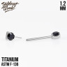 Штанга для груди CZ Безрезьбовая IG 1.2 мм титан
