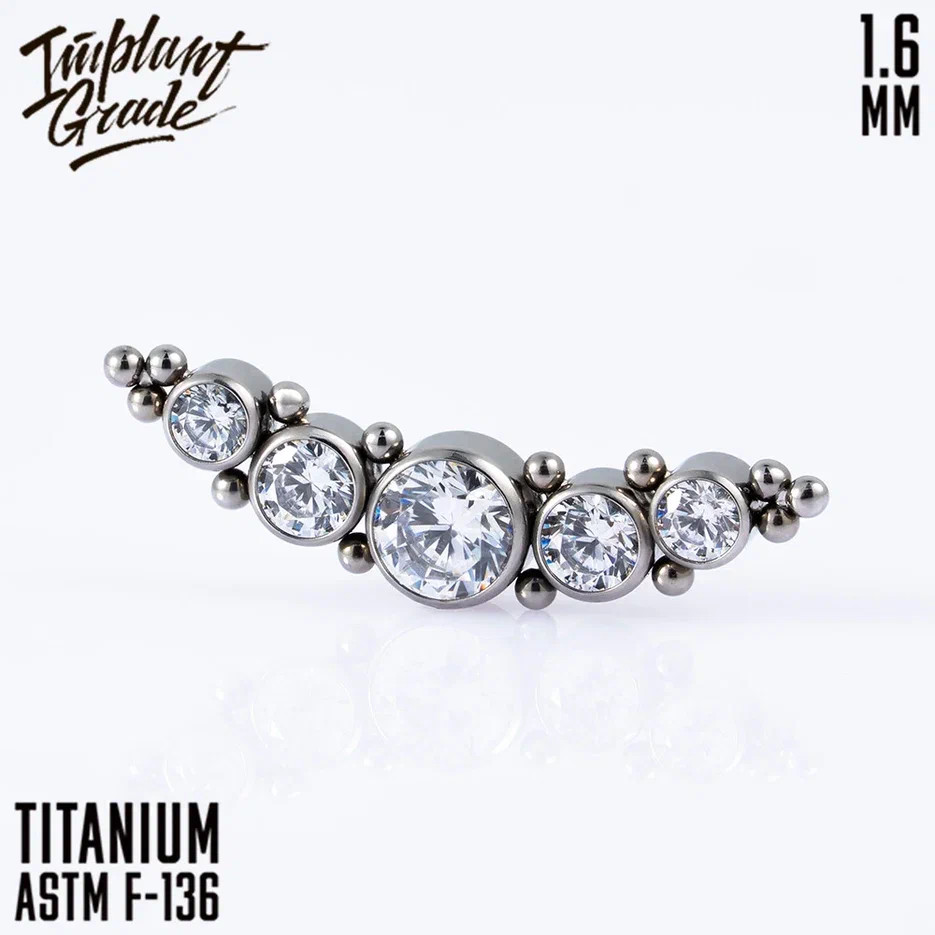 Накрутка Crystalline IG 1.6 мм титан