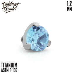 Накрутка Фианит Spinel IG 1.2 мм титан
