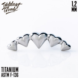 Накрутка Heartline IG 1.2 мм титан 