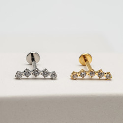 Лабрет 5 Stones 1.2 мм сталь