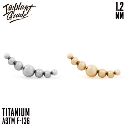 Накрутка-кластер Bead curve IG 1.2 мм титан
