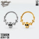 Кольцо-кликер Skull IG 1.2 мм титан