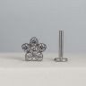 Лабрет Flower 1.2 мм Сталь