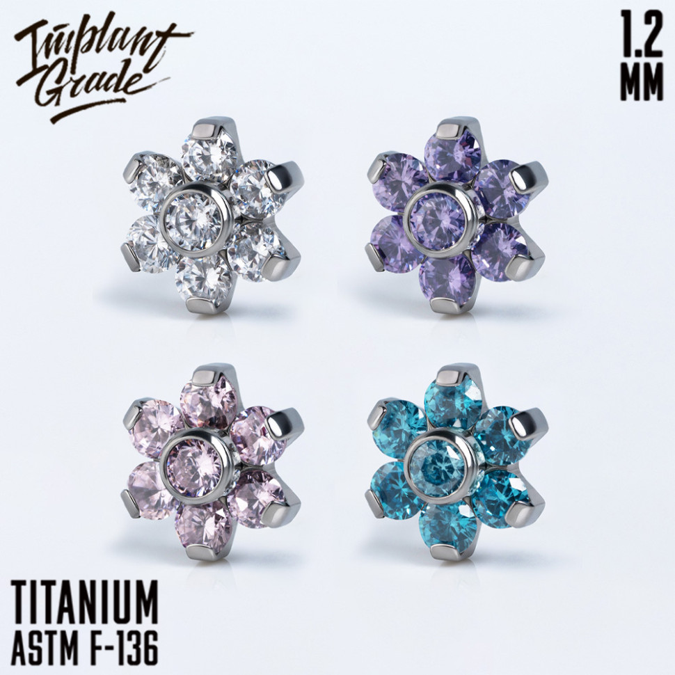 Накрутка Flower IG 1.2 мм титан 