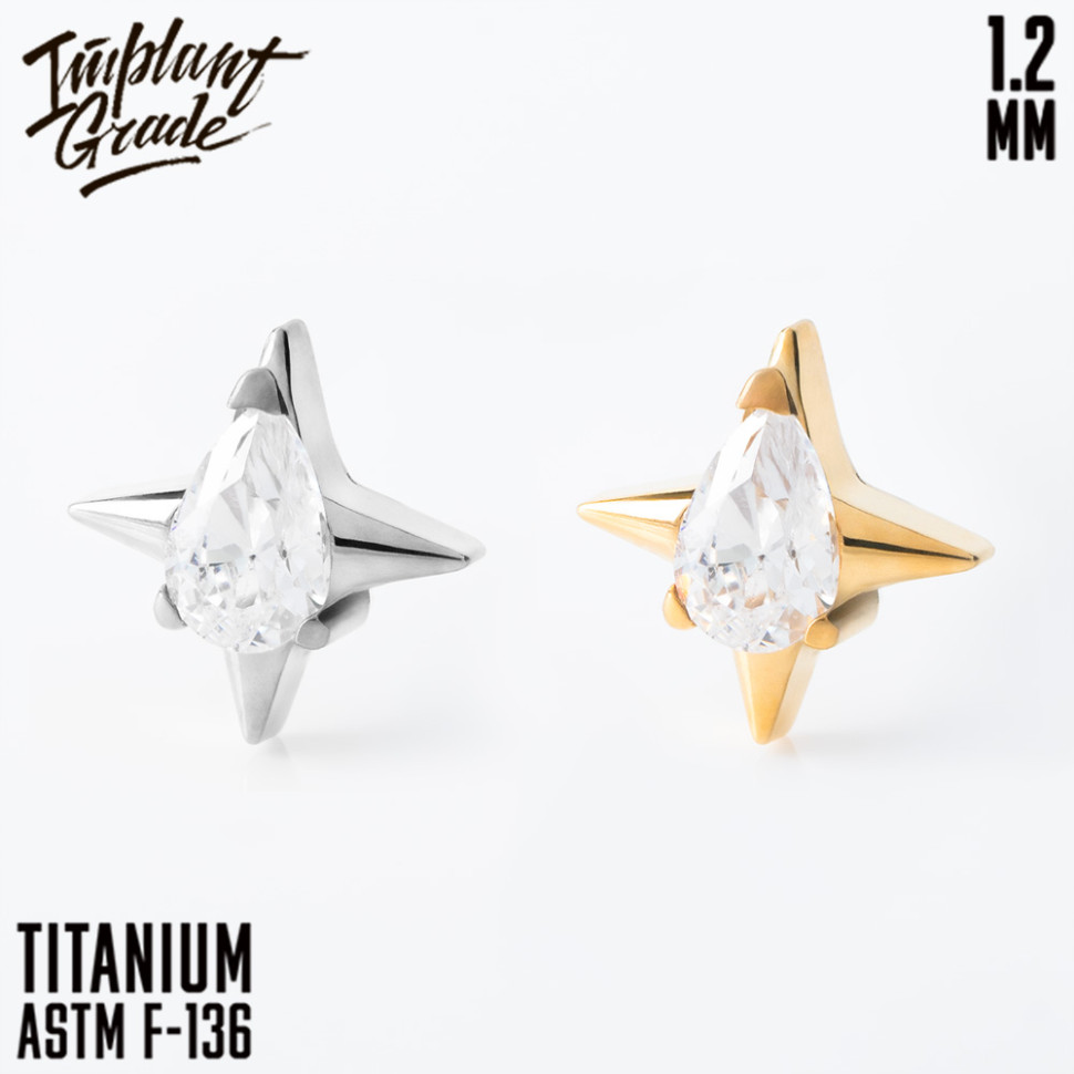 Накрутка Starlit IG 1.2 мм титан 