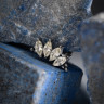 Накрутка-кластер 4K Bead Marquise IG 1.2 мм титан