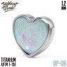 Накрутка Heart Opal IG 1.2 мм титан 