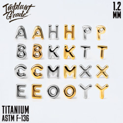 Накрутка Letter IG 1.2 мм титан 