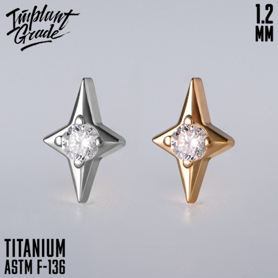 Накрутка Small Star IG 1.2 мм титан