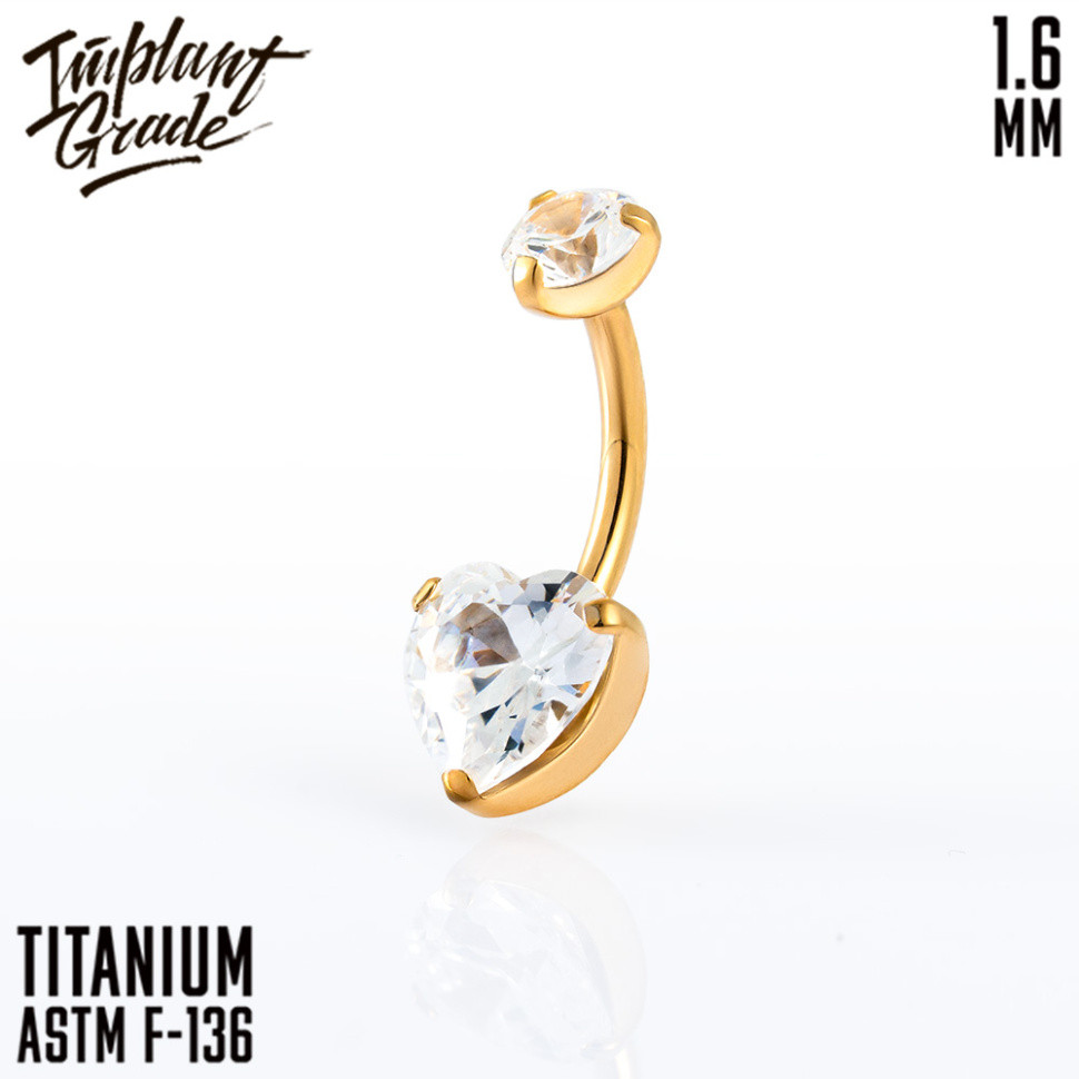 Банан Heart IG 1.6 мм титан