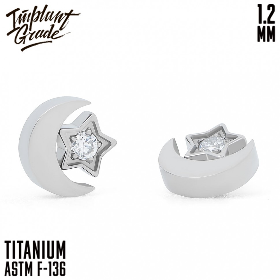 Накрутка Moon Star Crystal IG 1.2 мм титан
