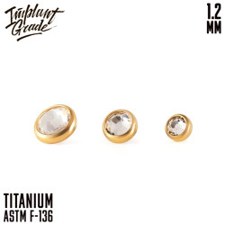 Накрутка Crystal Gold IG 1.2 мм титан+PVD