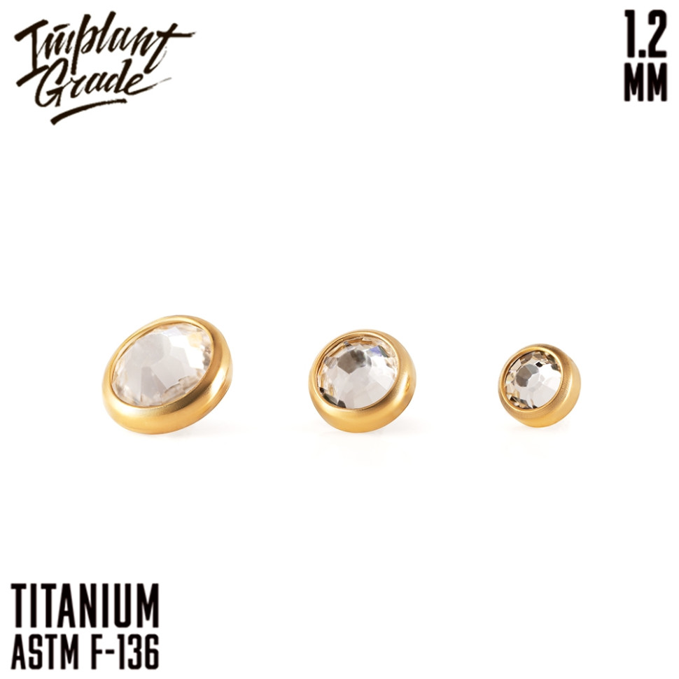 Накрутка Crystal Gold IG 1.2 мм титан+PVD