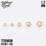 Накрутка Crystal Gold IG 1.2 мм титан+PVD