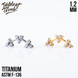 Накрутка Trio Curved IG 1.2 мм титан