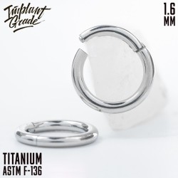 Кольцо-кликер IG 1.6 мм титан