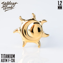 Накрутка Sun & Moon Gold IG 1.2 мм титан