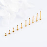 Ножка лабрета Gold MINI IG 1.2 мм титан, основа 2.5 мм