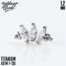 Накрутка-кластер NEW BEAD Marquise IG 1.2 мм титан