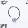 Кольцо-кликер Shine IG 1.2 мм титан