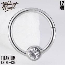 Кольцо-кликер Shine IG 1.2 мм титан