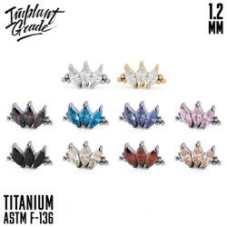 Накрутка-кластер Marquise vol. 2 Bead IG 1.2 мм титан