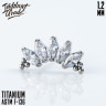 Накрутка NEW 5K BEAD Marquise IG 1.2 мм титан