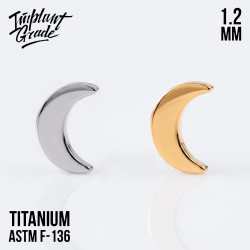 Накрутка Half moon IG 1.2 мм титан