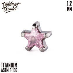 Накрутка Stone Pink Star IG 1.2 мм титан