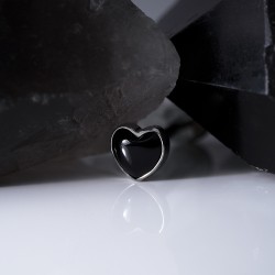 Накрутка Heart Black Onyx IG 1.2 мм титан