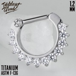 Кольцо-кликер Glam IG 1.2 мм титан