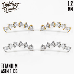 Накрутка Line Heart IG 1.2 мм титан