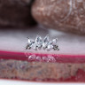 Топ 4K Bead Marquise Безрезьбовой IG титан
