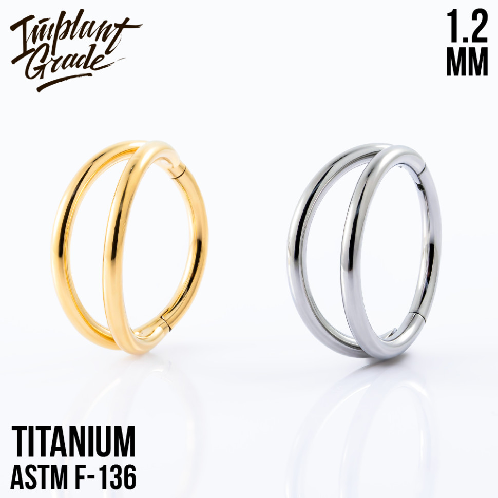 Кольцо-кликер Simple Smile IG 1.2 мм титан