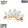 Топ 5K Bead Marquise Безрезьбовой IG титан