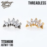 Топ 5K Bead Marquise Безрезьбовой IG титан