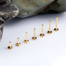 Ножка Gold БЕЗРЕЗЬБОВАЯ IG 1.2 мм титан, основа 4 мм